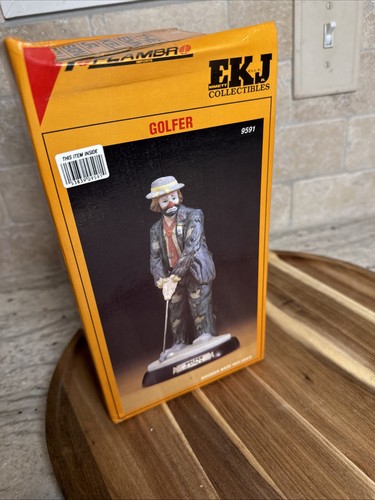 VTG Emmett Kelly Jr Collection by Flambro - GOLFER - Clown Putting Figurine 9591 - Picture 9 of 14
