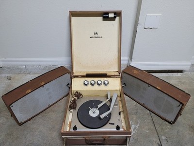 Vintage Motorola Hi Fi Stereophonic Record Player Portable
