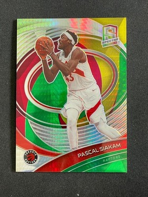 Pascal Siakam 2020-21 Panini Spectra Asia Red Yellow Green /75 #52