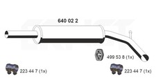 Mittelschalldämpfer ERNST 640022 für SEAT POLO IBIZA 6K1 VW 3 CLASSIC 6V2 6V5 2
