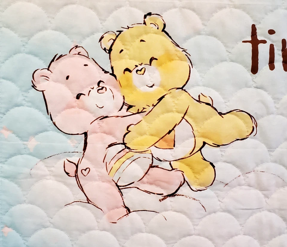 Новый ручной работы и вручную выстеганный уход медведи "Однажды в сказке" детское одеяло - Изображение 4 из 4