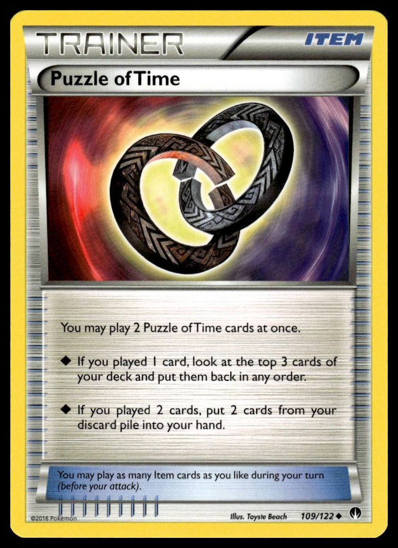 Puzzle of Time #109/122 XY - BREAKpoint tcg Pokemon