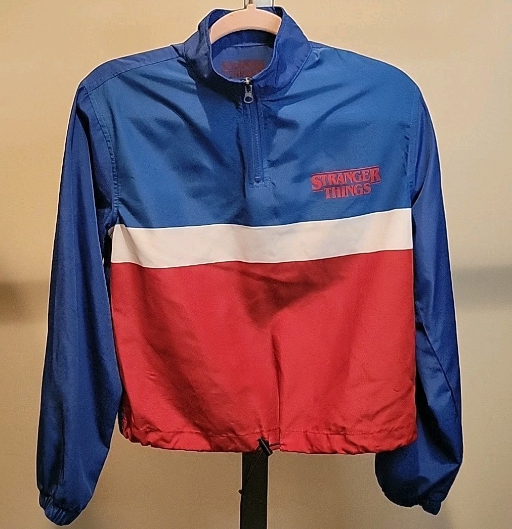 Stranger Things Quarter Zip Jacket Windbreaker re… - image 1