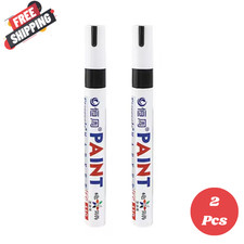 2PCS Waterproof Permanent Paint Marker Pen Car Tire Letter Rubber Metal