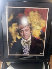 Gene Wilder PSA Signed Autograph Willy Wonka 16 x 20 Framed With UV Protection