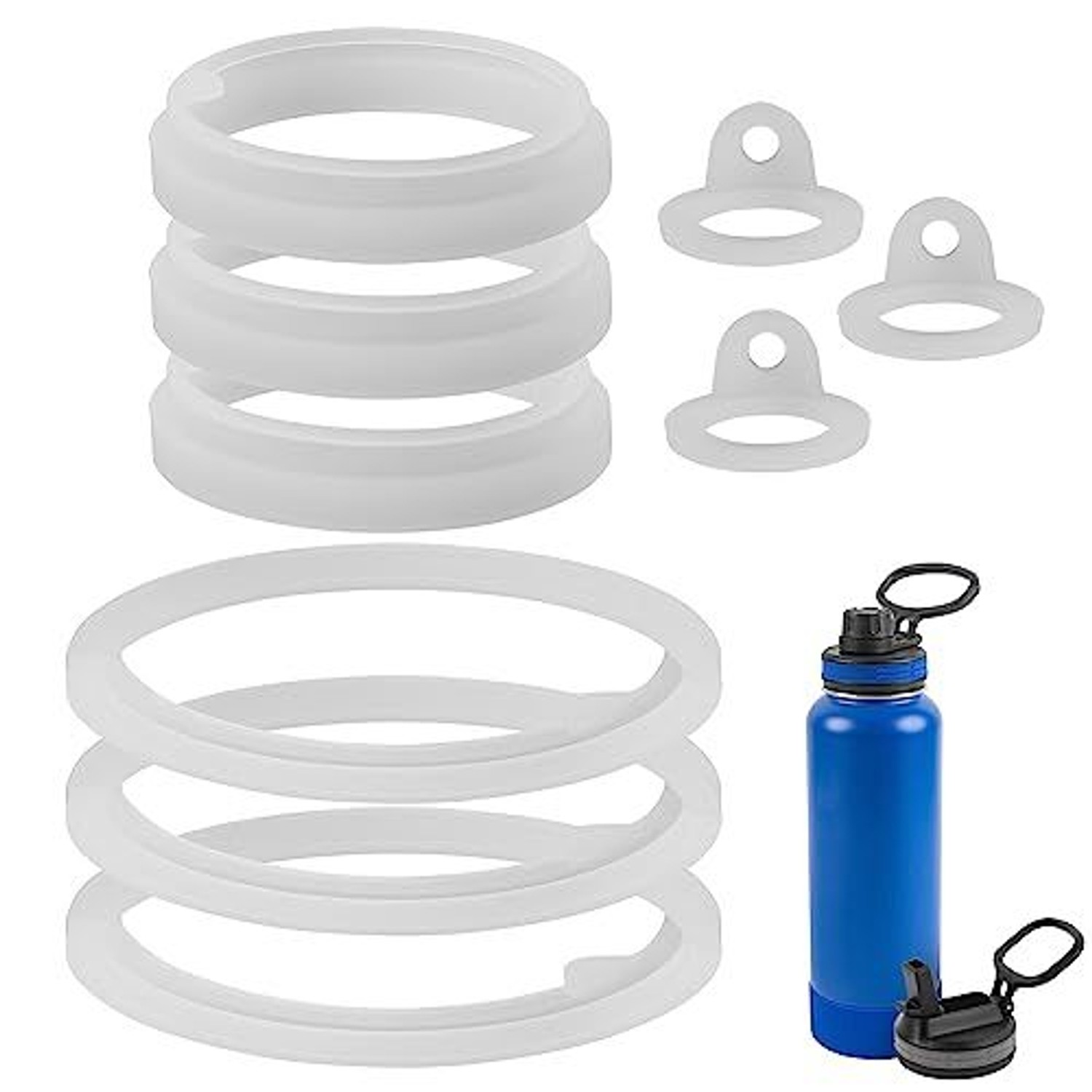 [3 Sets] Water Bottle Gasket Replacement for Thermoflask 40oz, 24oz, 32oz & 64oz