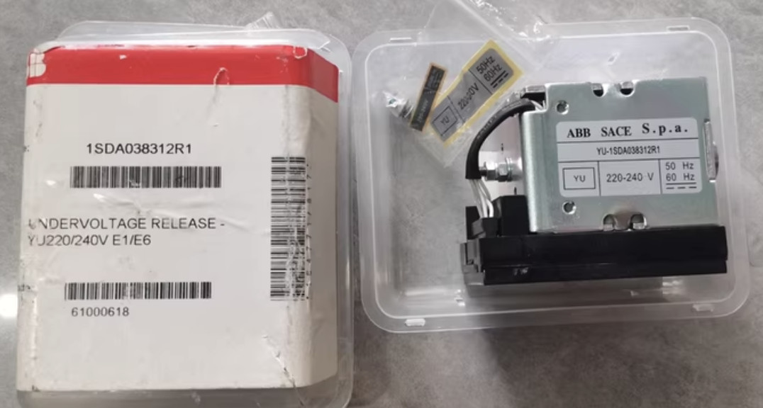 ONE NEW ABB 1SDA038312R1 61000618 UNDERVOLTAGE RELEASE YU220/240V E1/E6