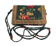 Vera Bradley Elite Crossbody Handbag Greenbriar Purse USA