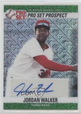 2021 Leaf Pro Set Metal 1990 Base Green Mojo 2/4 Jordan Walker #PS0-JW1 Auto 0b0