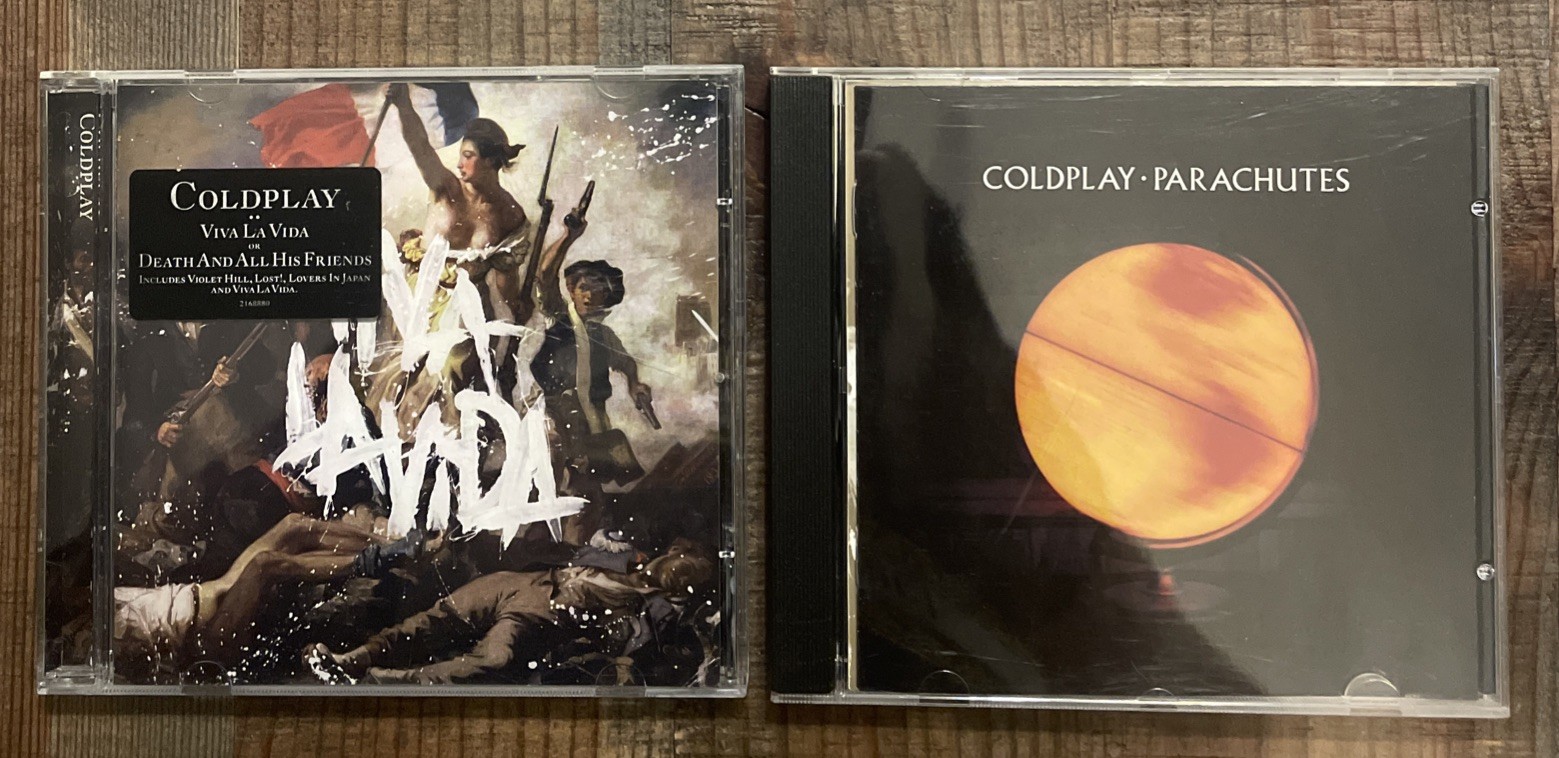 CD 2 x CD’s COLDPLAY - PARACHUTES - VIVA LA VIDA ALBUMS USED VGC