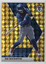 2021 Panini Mosaic Reactive Yellow Mosaic Prizm Bo Bichette #160 b7b