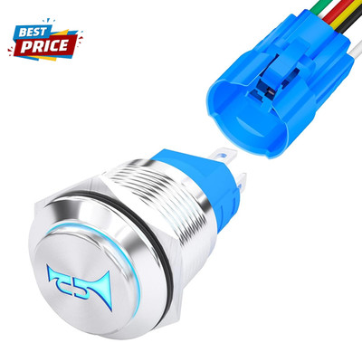 Horn Button Switch 12 Volt Momentary Push Button Switch 12V Air Horn Button Swit