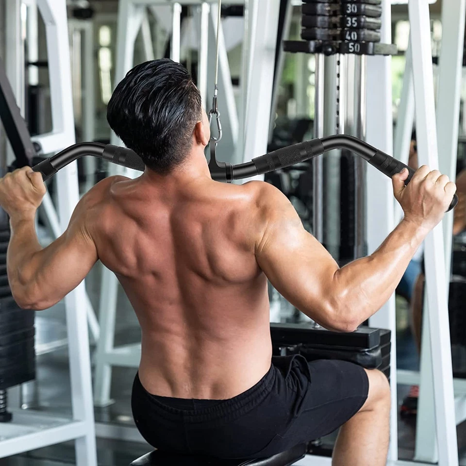 Accesorios de barra desplegable LAT accesorios de máquina de cable para gimnasio en casa tríceps R... Foto 4 de 4