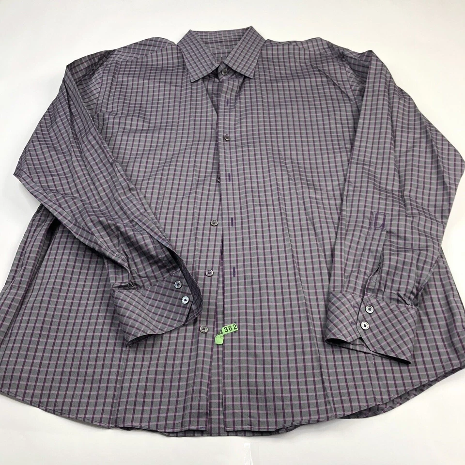 Camisa de vestir Zachary Prell 2XL para hombre con botones delanteros manga larga COMO NUEVA Foto 2 de 4