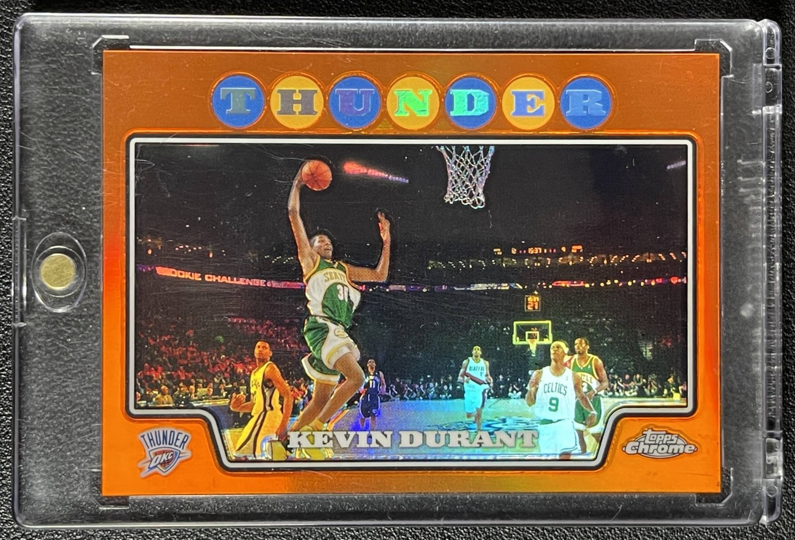 KEVIN DURANT 2008-09 TOPPS CHROME #156 ORANGE REFRACTOR 072/499 THUNDER