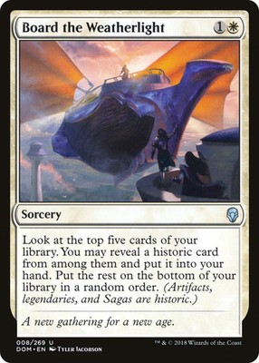 Board the Weatherlight [Dominaria] Magic MTG | eBay
