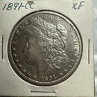 1891 AU CC-CARSON CITY MORGAN DOLLAR SILVER  BEAUTIFUL UNGRADED $1 CC MINT MARK