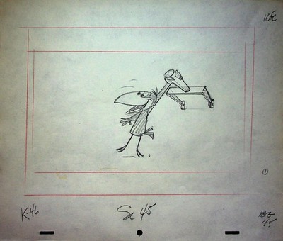 Loopy De Loop 1963 JERRY EISENBERG Hand-Drawn Production Pencil Layout