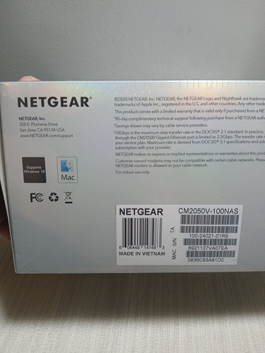 NETGEAR Nighthawk CableTelephony Modem CM2050V for Xfinity Voice - Picture 5 of 6