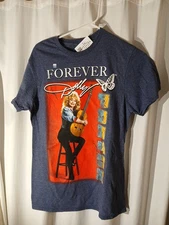 New Dolly Parton T Shirt Small Navy Blue  Dolly Forever Country Music Concert
