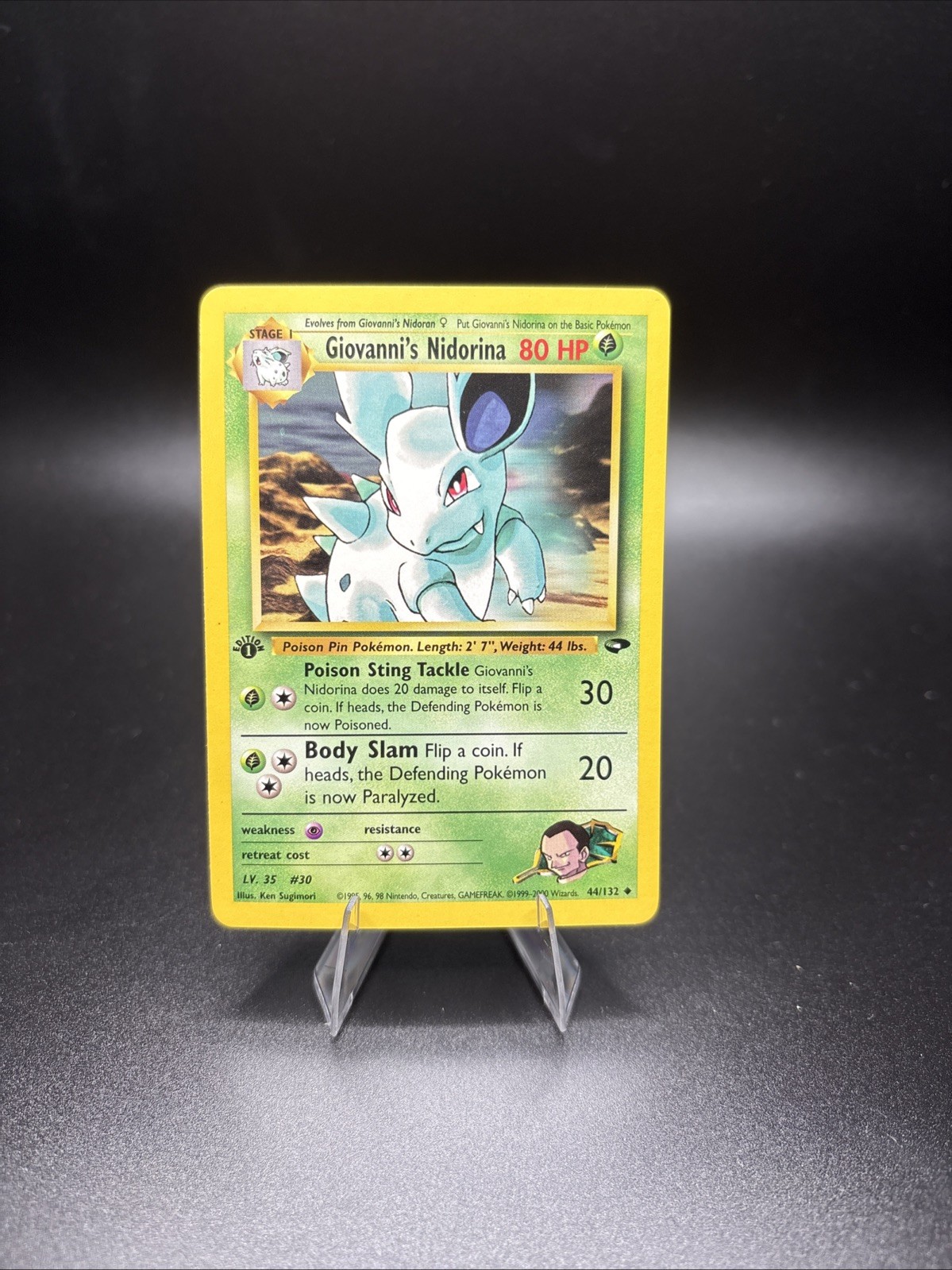 Pokemon Card - Giovanni's Nidorina Gym Challenge 44/132 1st Edition NM