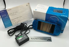 Sony PSP 3000 Console PSP-3000 Blue Color Manual Box Battery Chager