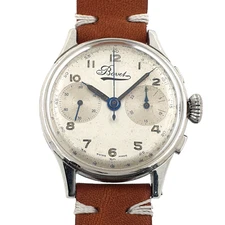 Vintage Bovet Chronograph Watch 35mm Orginal Dial Circa 1950