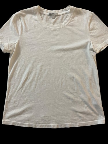 T-shirt bianca donna James Perse Los Angeles taglia 1 WLJ3144 made in USA - Foto 6 di 8