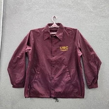 VINTAGE USC Trojans Men Jacket L Red Collegiate Pacific Windbreaker Made In USA