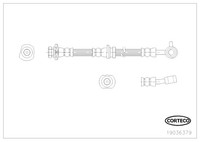 19036379 Corteco Bremsschlauch FüR Nissan
