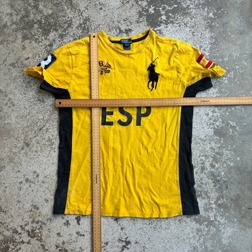 Polo Ralph Lauren 2011 Spain Sailing Shirt Kids Large Women Small Yellow Cotton - Picture 17 of 19