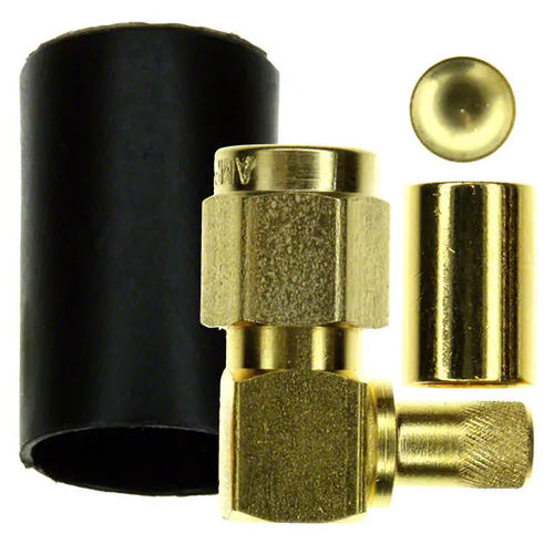 Amphenol RF 901-9531-1 SMA Right Angle Connector Male Gold RG-55, 142, 223, 400 - Bild 2 von 3