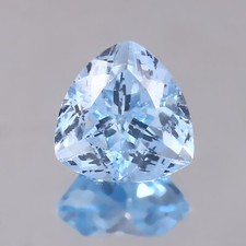AAA Natural Flawless Brazilian Aquamarine Loose Trillion Gemstone Cut 8x8 MM