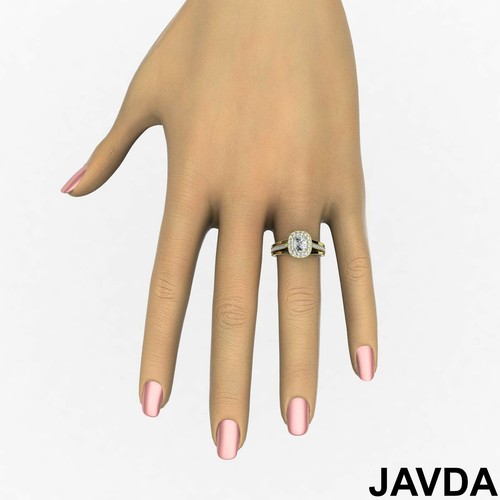 Halo Milgrain Split Shank Pave Cushion Diamond Engagement Ring GIA E VVS2 1.61Ct - Picture 5 of 12