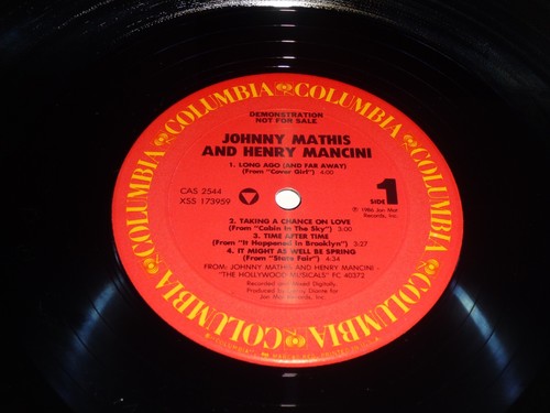 Johnny Mathis and Henry Mancini - HOLLYWOOD MUSICALS Special Radio Sampler - NM - Picture 8 of 10