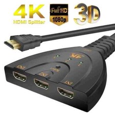 3 in 1 HDMI Splitter HDMI Cable for HDTV DVD PS3 PS4 Xbox One Bluray Apple TV