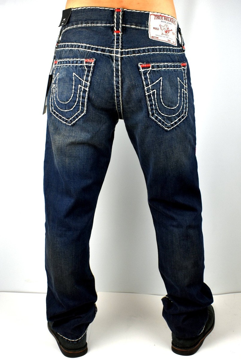 True Religion Men's Ricky Descanso Dk Wash Relaxed Straight True Religion Men's Ricky Descanso Dk Wash Relaxed Straight