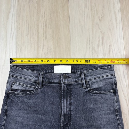 Mother The Insider Crop Step Fray Jeans Damen 32 grau Denim Stretch ausgefranster Saum - Bild 11 von 12