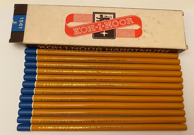 Koh i Noor Hardtmuth Vintage unbenutzt Box 12 BLAUE unauslöschliche Kopierstifte 1561E