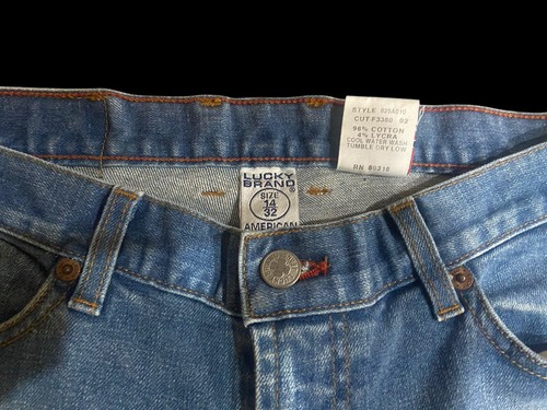 Lucky Brand Jeans Peanut Pant Jeans Womens Style 29A Medium Wash Sz 14 32 USA - Picture 4 of 9