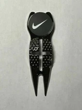 Crosshairs Divot Tool & Nike Swoosh 1" Flat Coin Style Golf Marker - A Beauty!