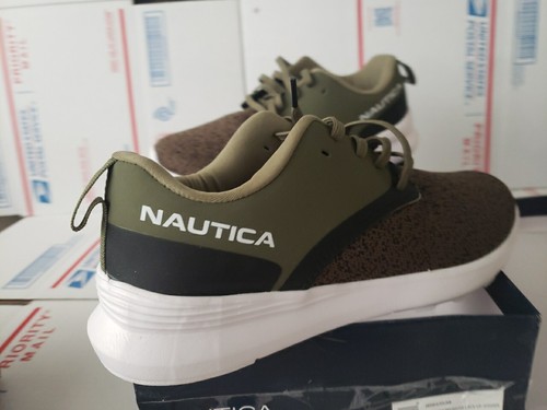 Zapatillas con cordones Senka Nautica para mujer - Oliva talla 10 M zapatos plumín #1i - Imagen 3 de 20