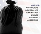 55–60 Gallon Black & Clear Contractor Trash Bags 3 Mil Thickness 50-Pack — photo 4