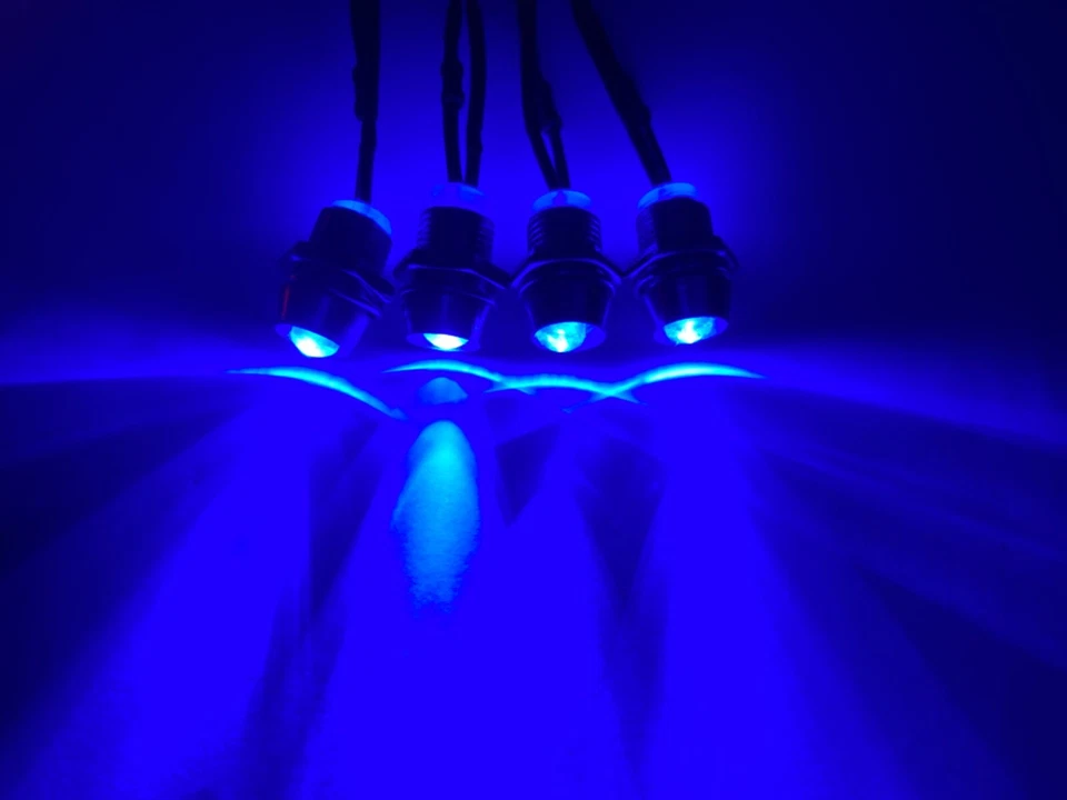 LED RC Flashing Red/Blue Light Set police for slash plane heli quad copter 8RBF - Image 3 of 4