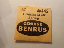 BENRUS SETTING LEVER SPRING #445 AZ