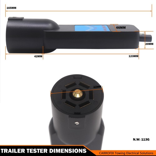 Truck Trailer Circuit Tester 7 Blade and 4 Pin LED Light Tester 7 to 4 Connector - Picture 5 of 7