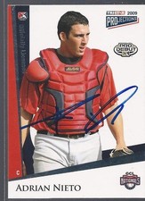 Chicago White Sox ADRIAN NIETO Signed 09 Projections Card