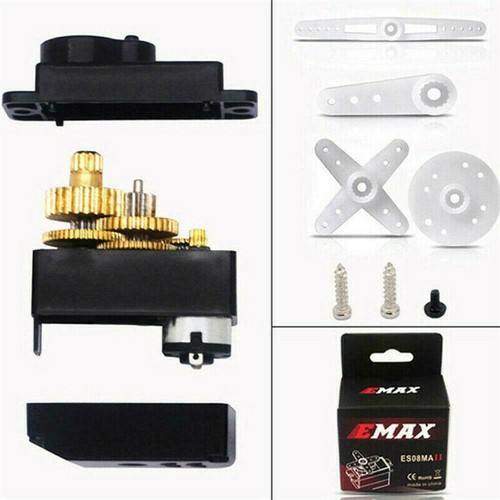 EMax ES08MA II Steering Servo for SCX24 12g/ 1.8kg RC Helicopter Airplane Boat - Picture 7 of 12