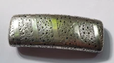 1804 Georgian Silver London Engraved Curved Snuff Box