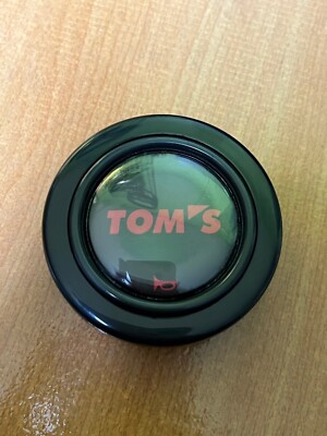 MOMOステアリング　TOYOTA TEAM TOM'S ホーンボタン TOM'S RED TOYOTA JDM Horn Button for SPARCO OMP NARDI steering